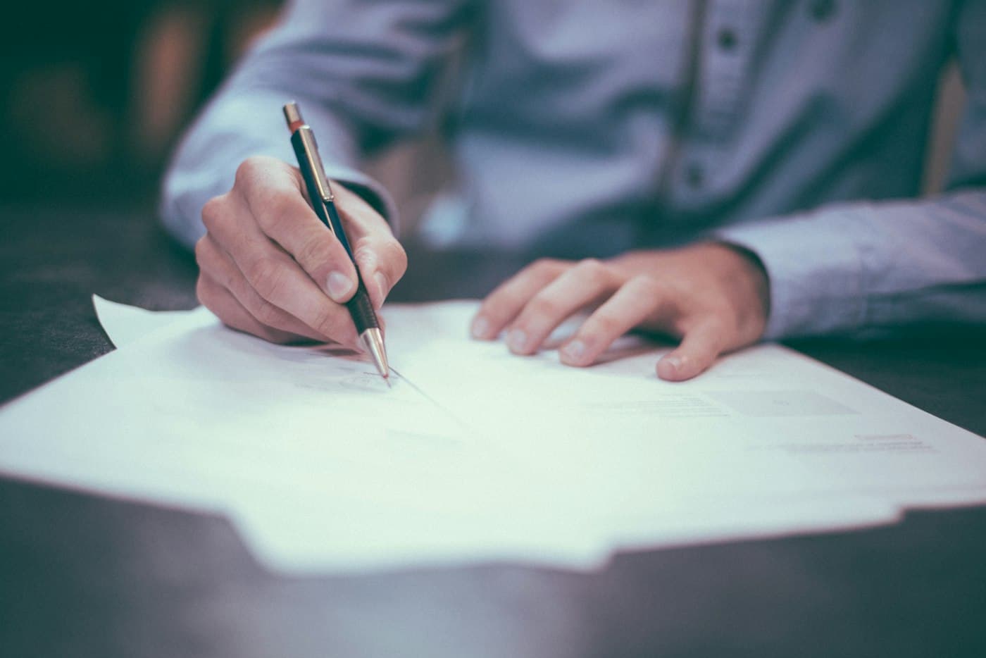 Financial reports and accounting paperwork on a desk